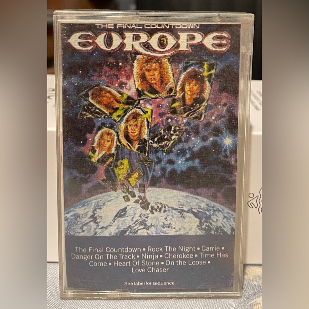 THE FINAL COUNTDOWN by EUROPE (CASSETTE, 1986)